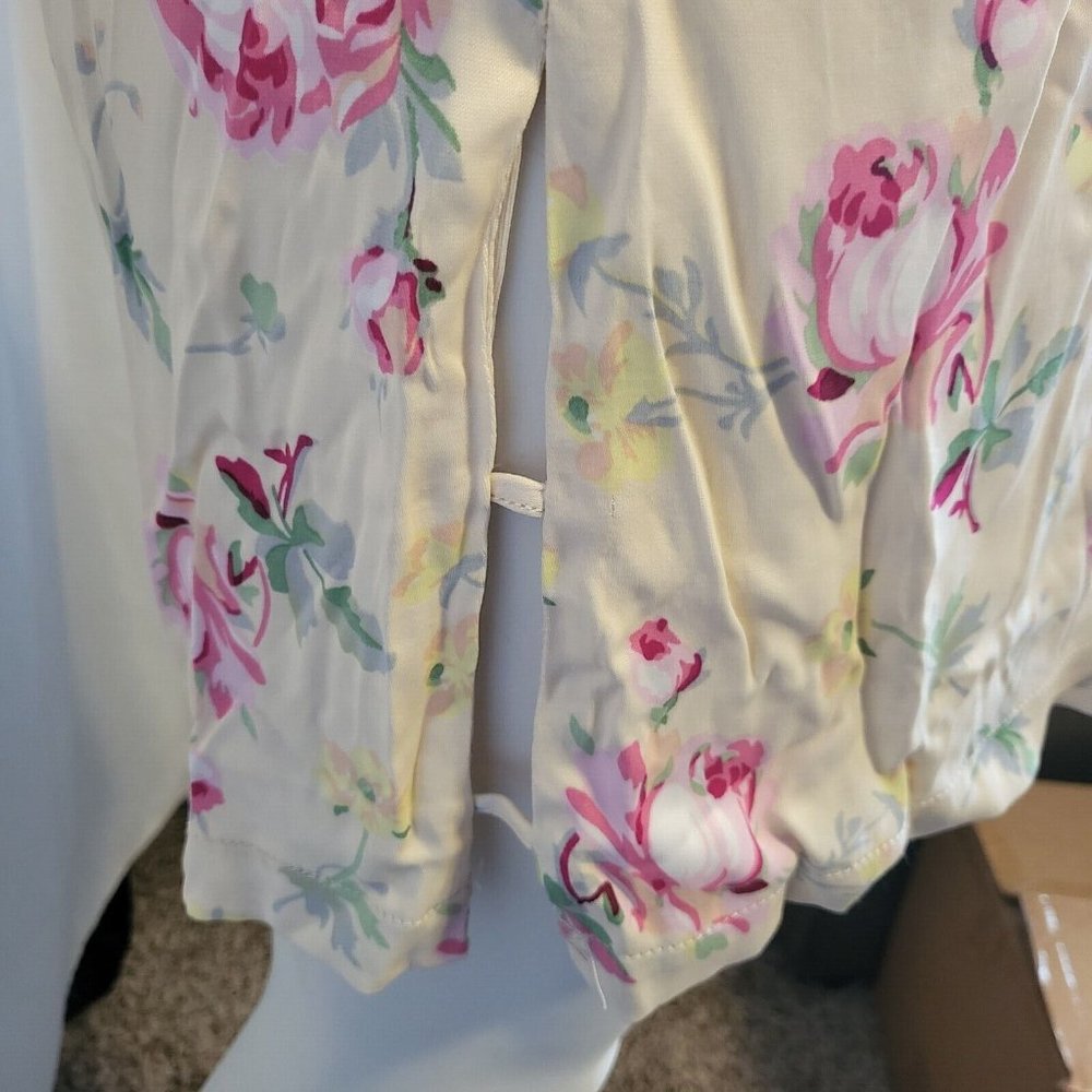 Zara Dress, Floral, Size Medium, Midi w/ Side Slits, Short Sleeve Yellow, NWOT - Picture 5 of 7